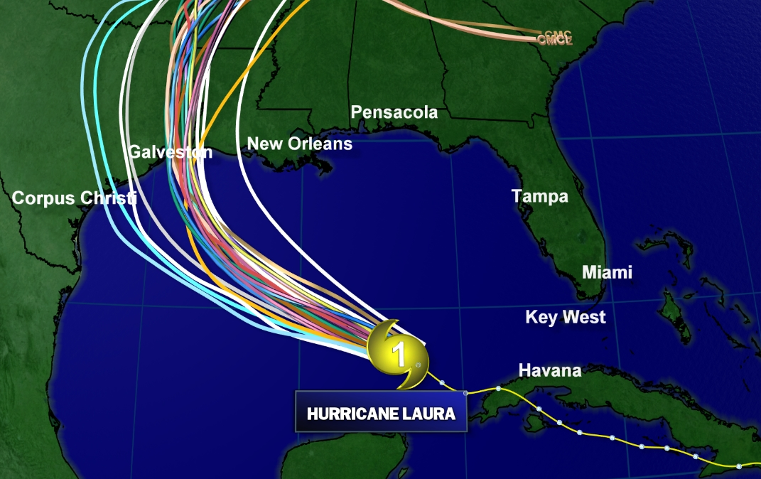 Laura Strengthens Into a Hurricane